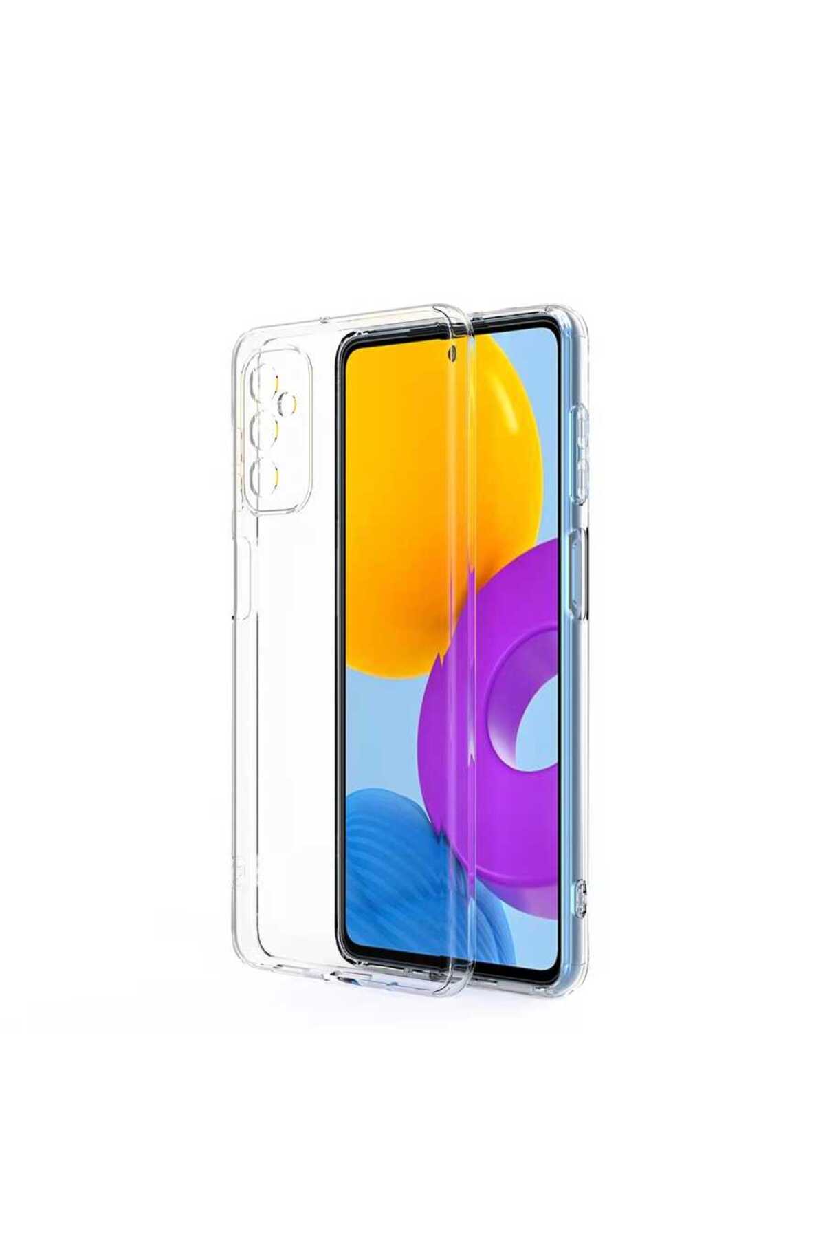 Galaxy M52 Kılıf BRSA Kamera Korumalı Süper Silikon Kapak - Renksiz