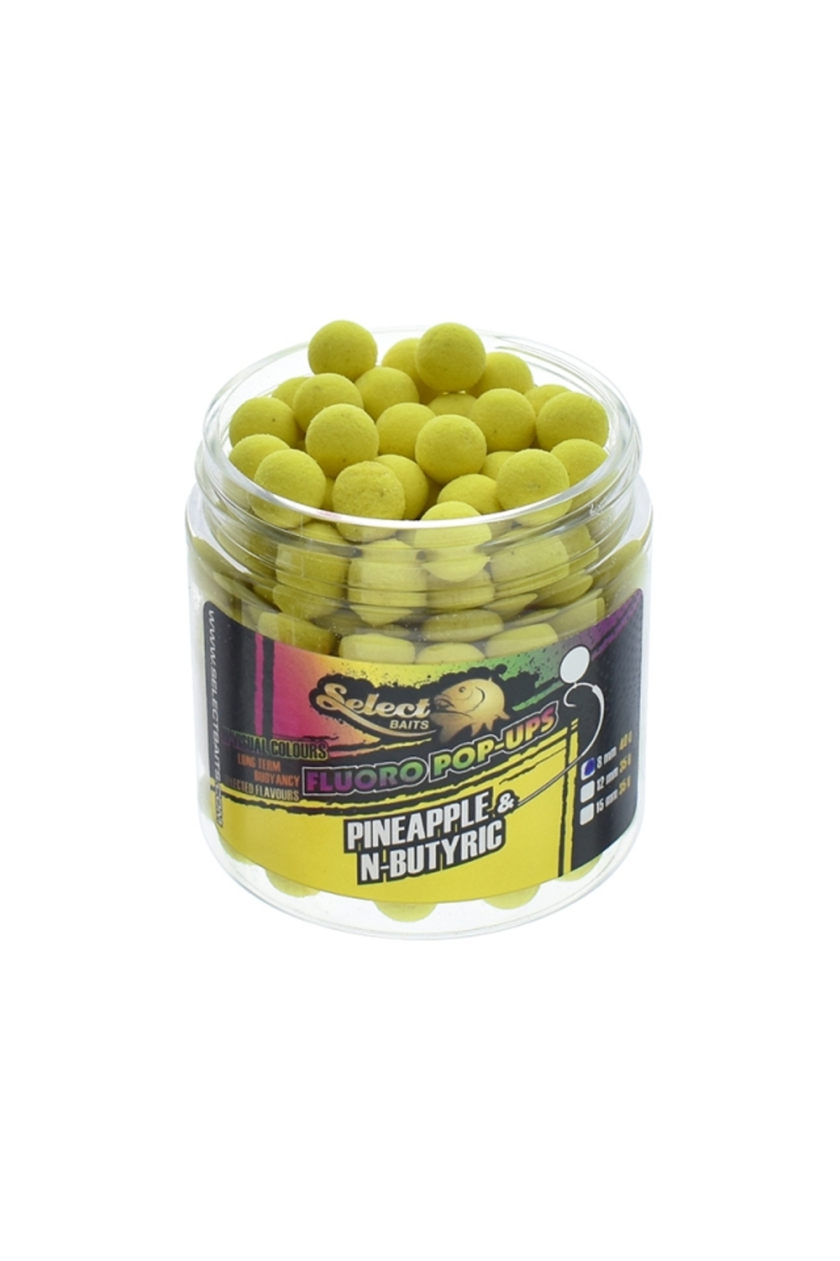 Nălucă - Select Baits pop-up micro Pineapple & N-Butyric 8mm Pineapple & N-Butyric 8mm