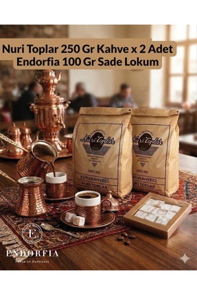 kurukahveci nuri toplar Nuri toplar Türk Kahvesi 2x250 gr + Lokum (100 gr) | ...
