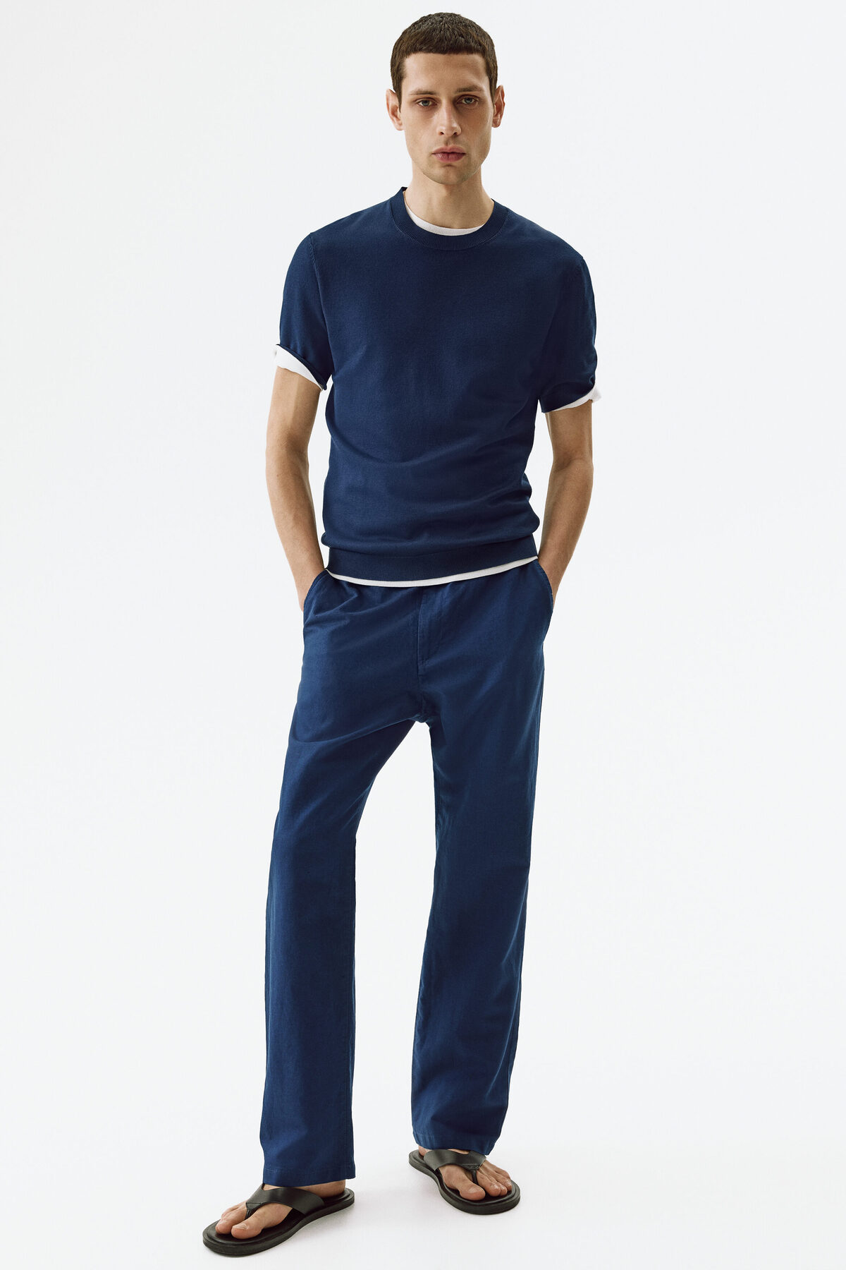 شلوار کتانی طرح معمولی اچ اند ام شلوار H&M