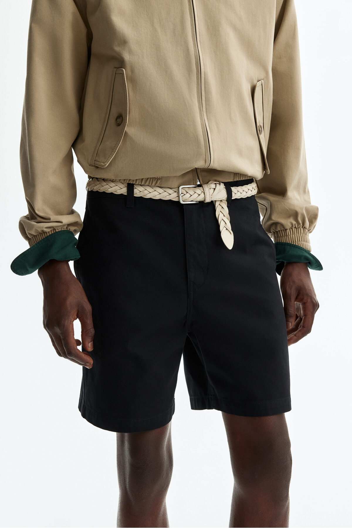 شلوارک چینو مدل Relaxed Fit اچ اند ام شلوارک برمودا H&M