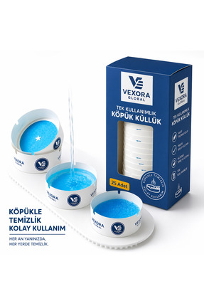 VEXORA GLOBAL 25 Adet Tek Kullanımlık Jel Küllük Taşınabilir Pratik Kullanım ...