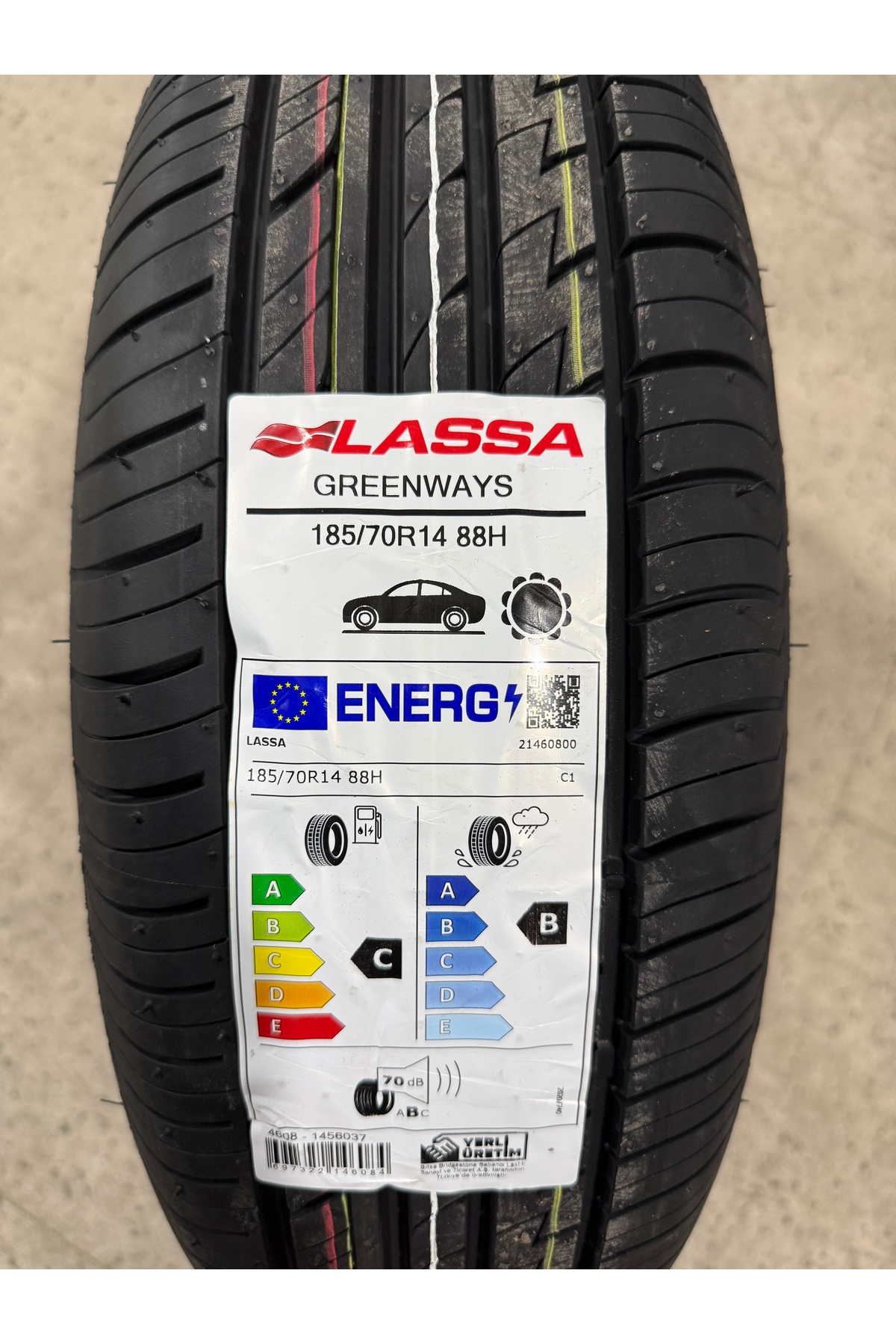 Lassa / 185/70R14 (GREENWAYS) 2026 YAZ LASTİĞİ (1 ADET FİYATIDIR