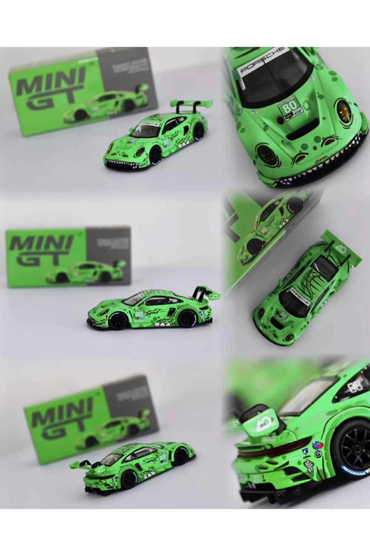 mini gt 713 Porsche 911 GT3 R #80 GTD AO Racing 2023 IMSA Sebring