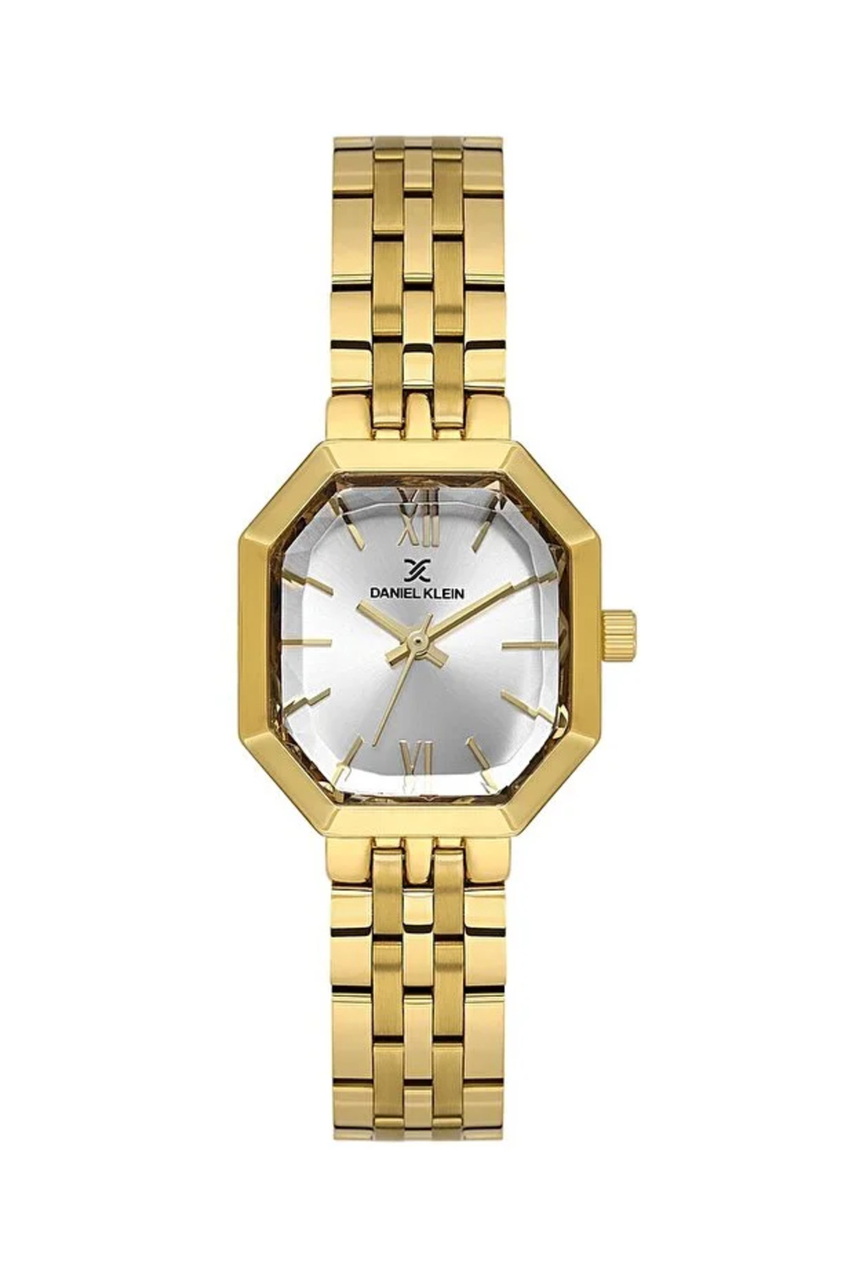 Daniel Klein Kadın Gold Metal Kordon Beyaz Kadran Modern Kasa Kol Saati 2 Yıl Garantili görsel 4