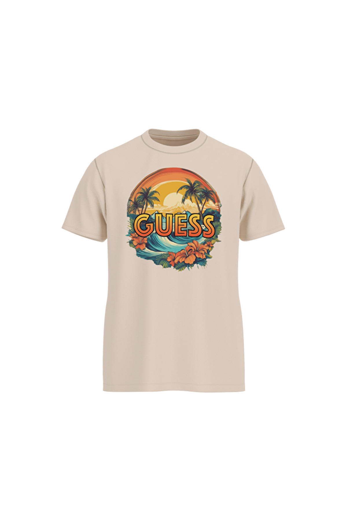 تیشرتمردانهGuessرنگ کرم تیشرتمردانهGuessرنگ کرم