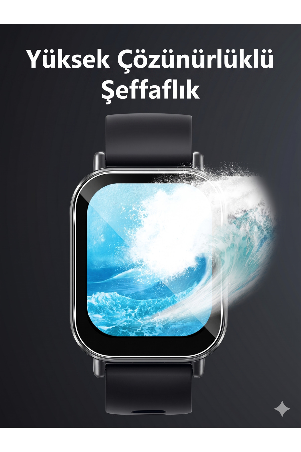 Mi Redmi Watch 5 Active Uyumlu Ekran Koruyucu Aparatlı Kolay Kurulum HD Şeffaf Temperli Cam Koruma