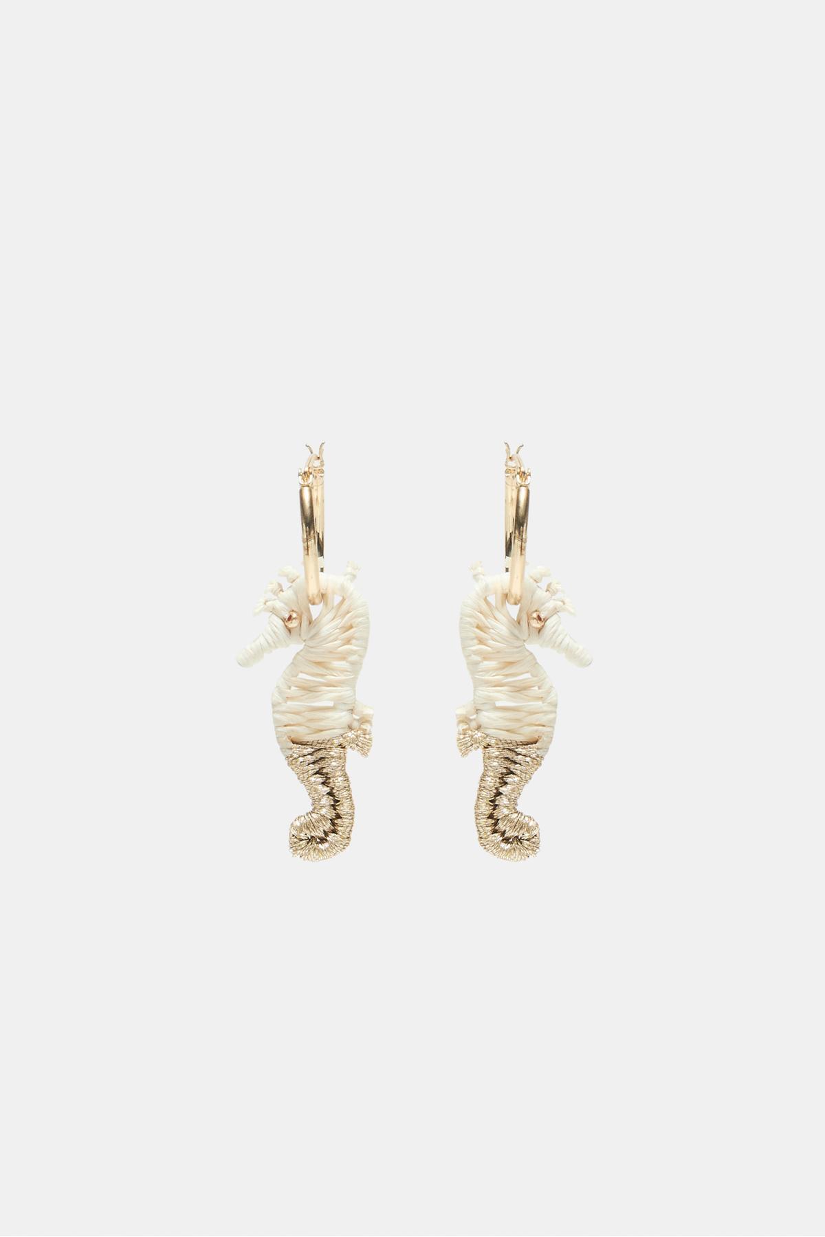Sea horse earrings