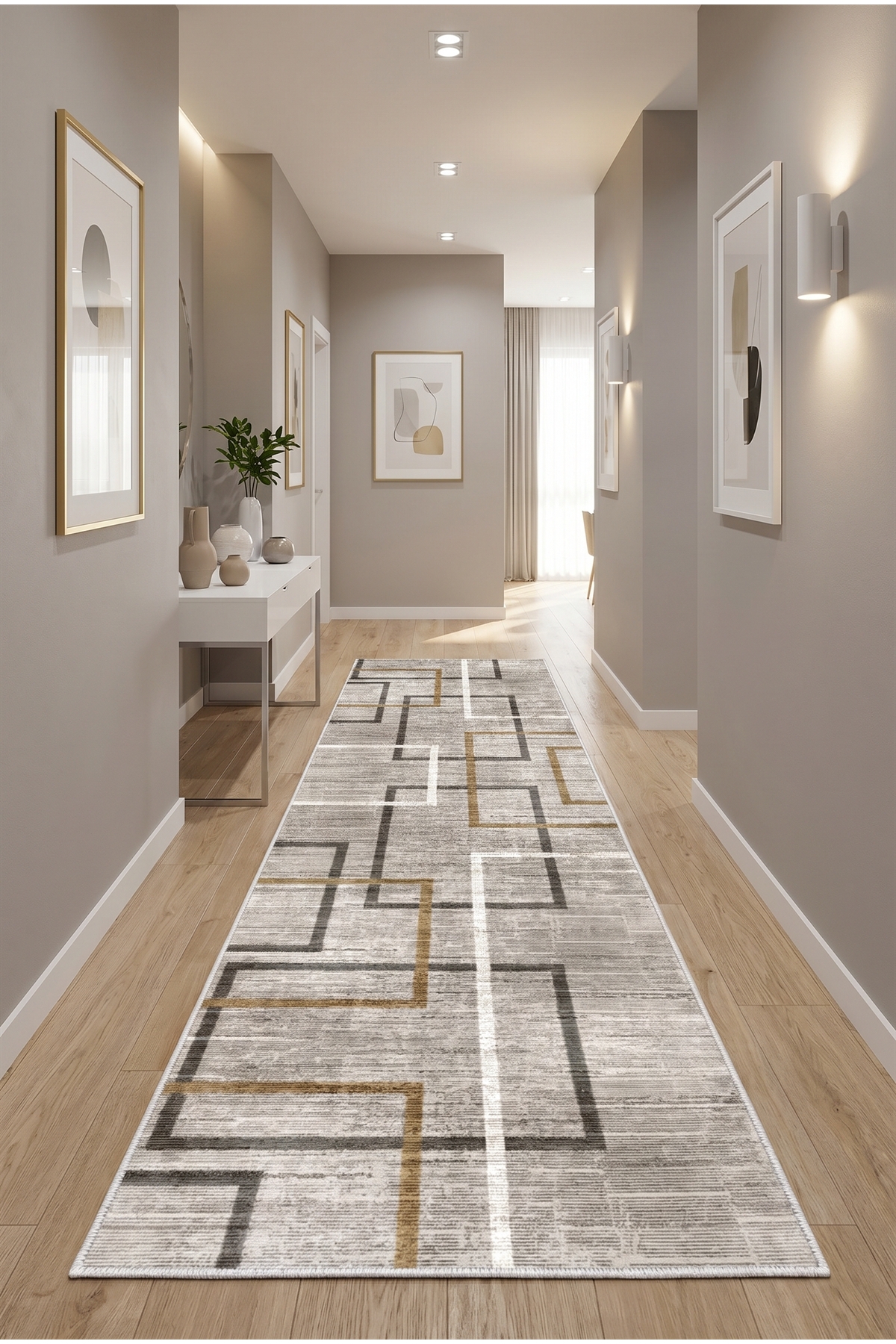 Mink Carpet Runner Machine Washable Anti-Slip Base Carpet