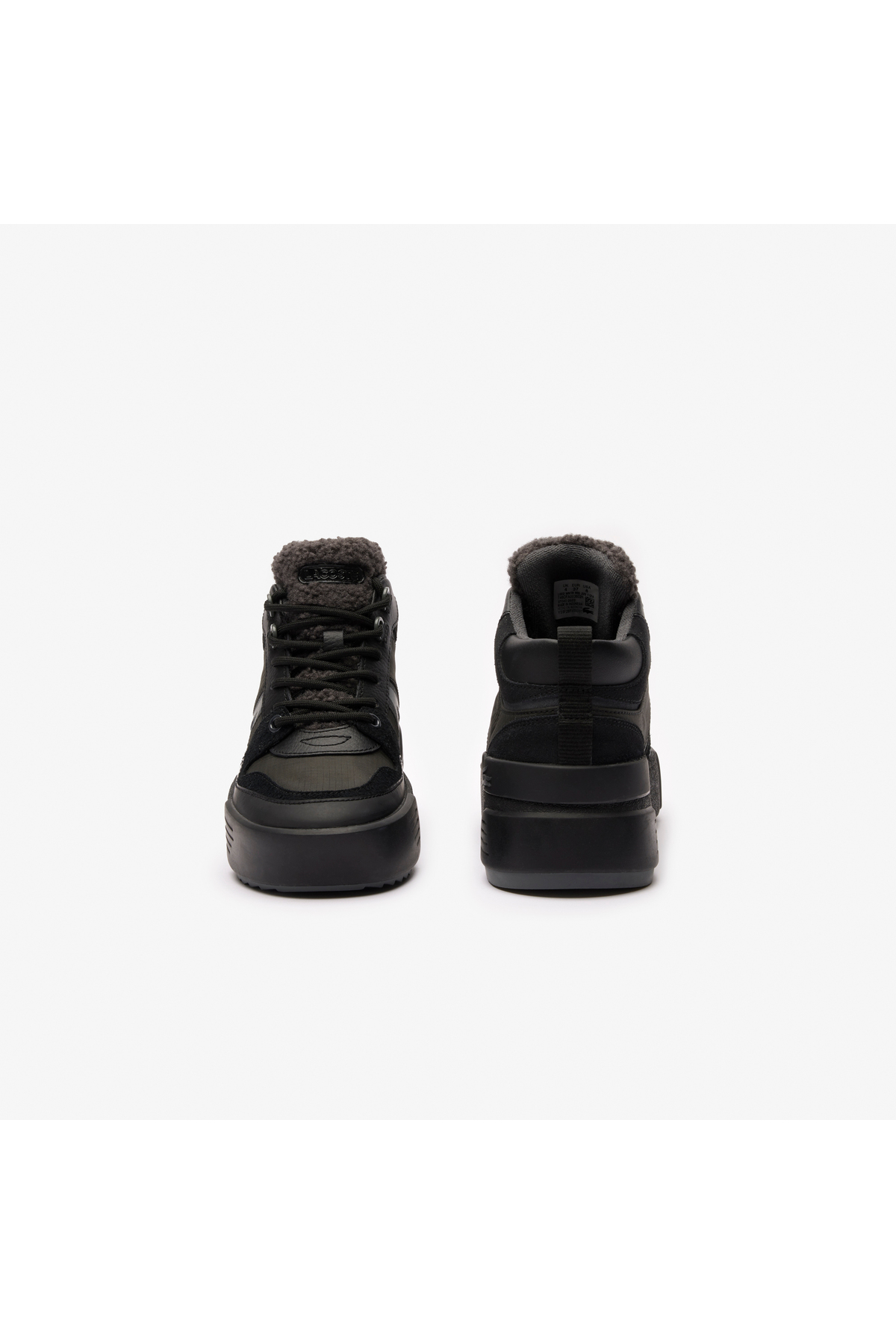 Lacoste L002 Winter Mid Kadın Siyah Bot görsel 5