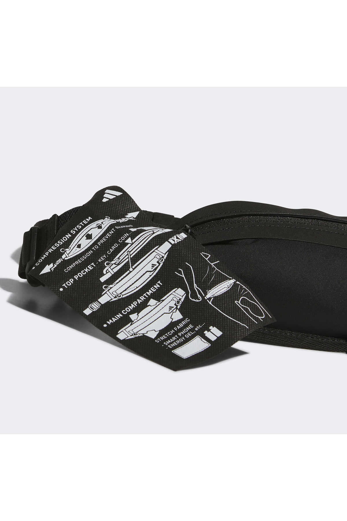 adidas Running Unisex Siyah Bel Çantası görsel 5
