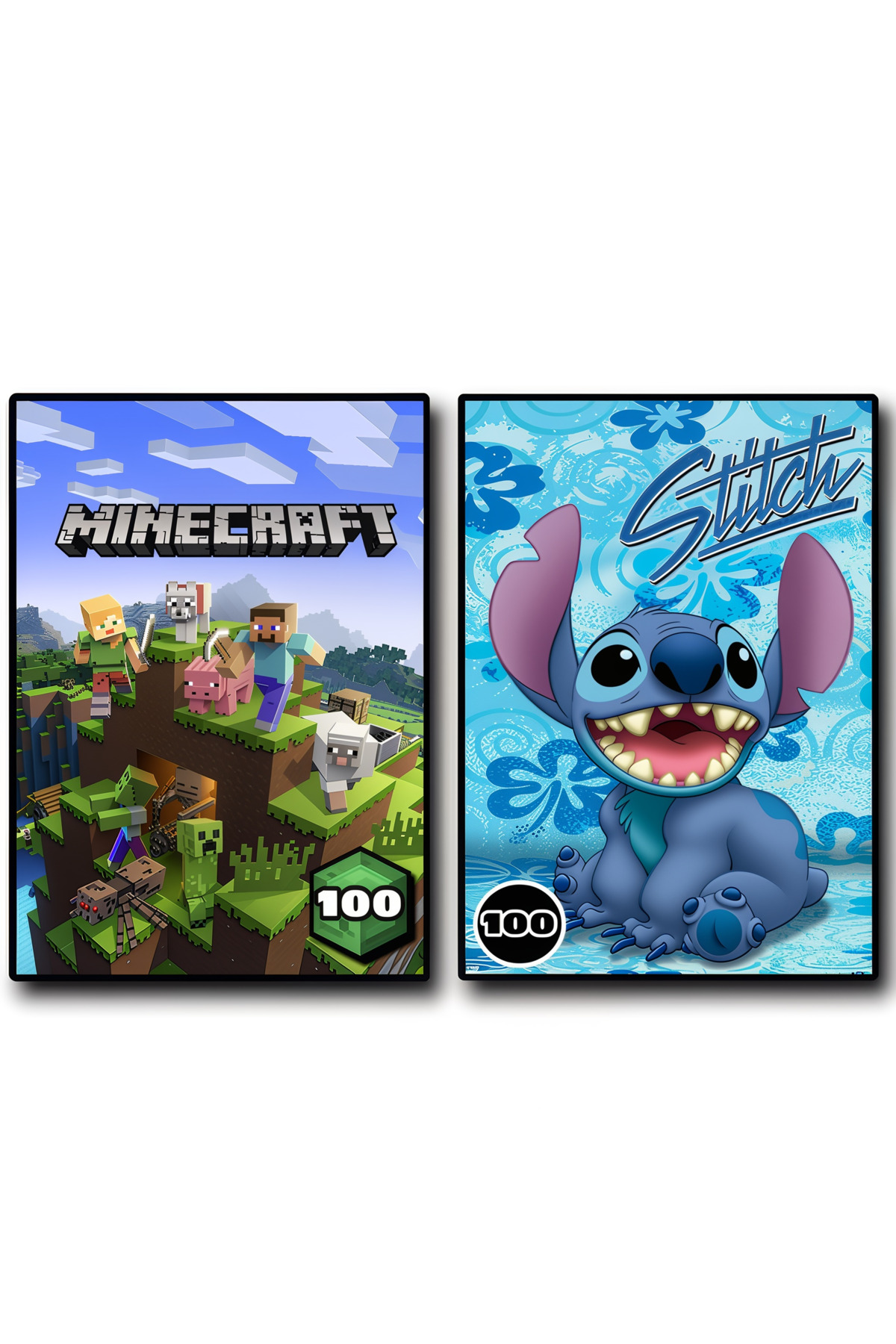 Book Комплект от 2 книжки за оцветяване - Minecraft и Stitch - 100 и ...