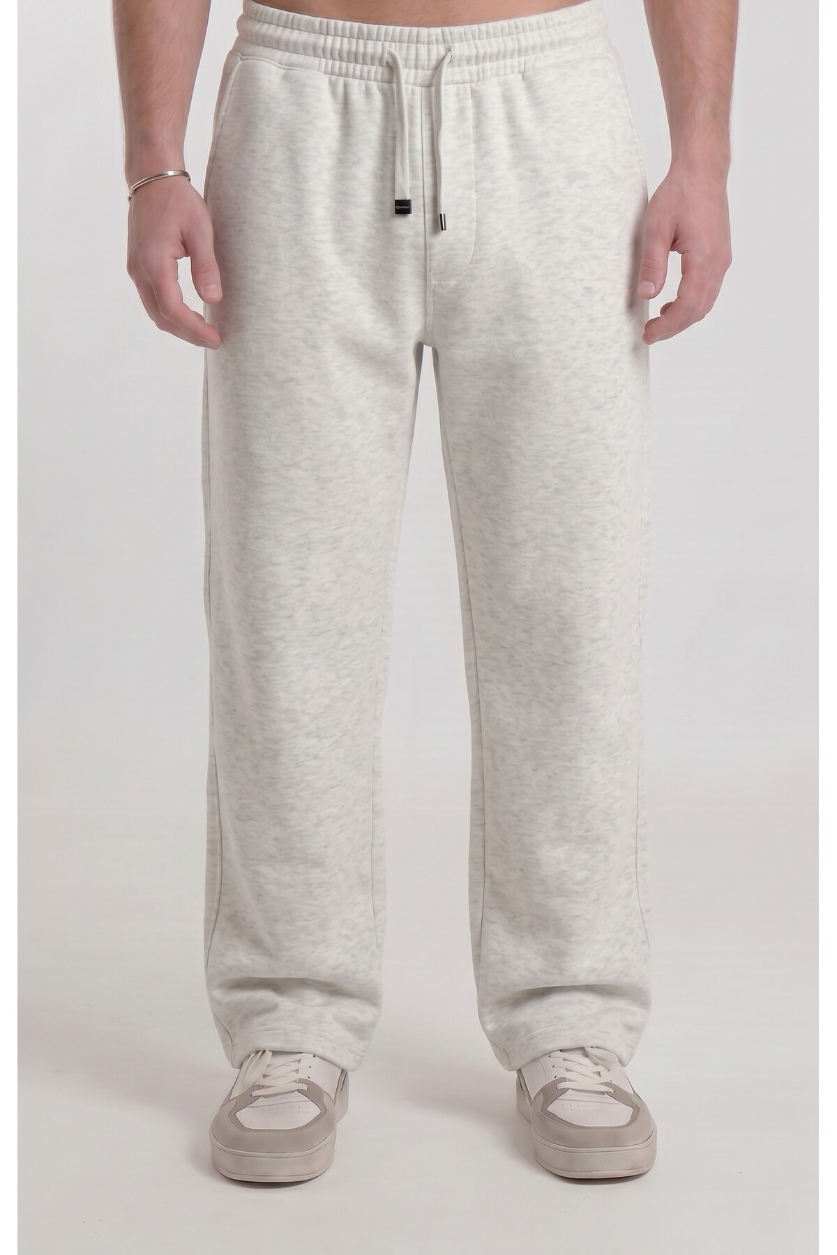 zazzia Men's Loose Fit Baggy Pique Trousers
