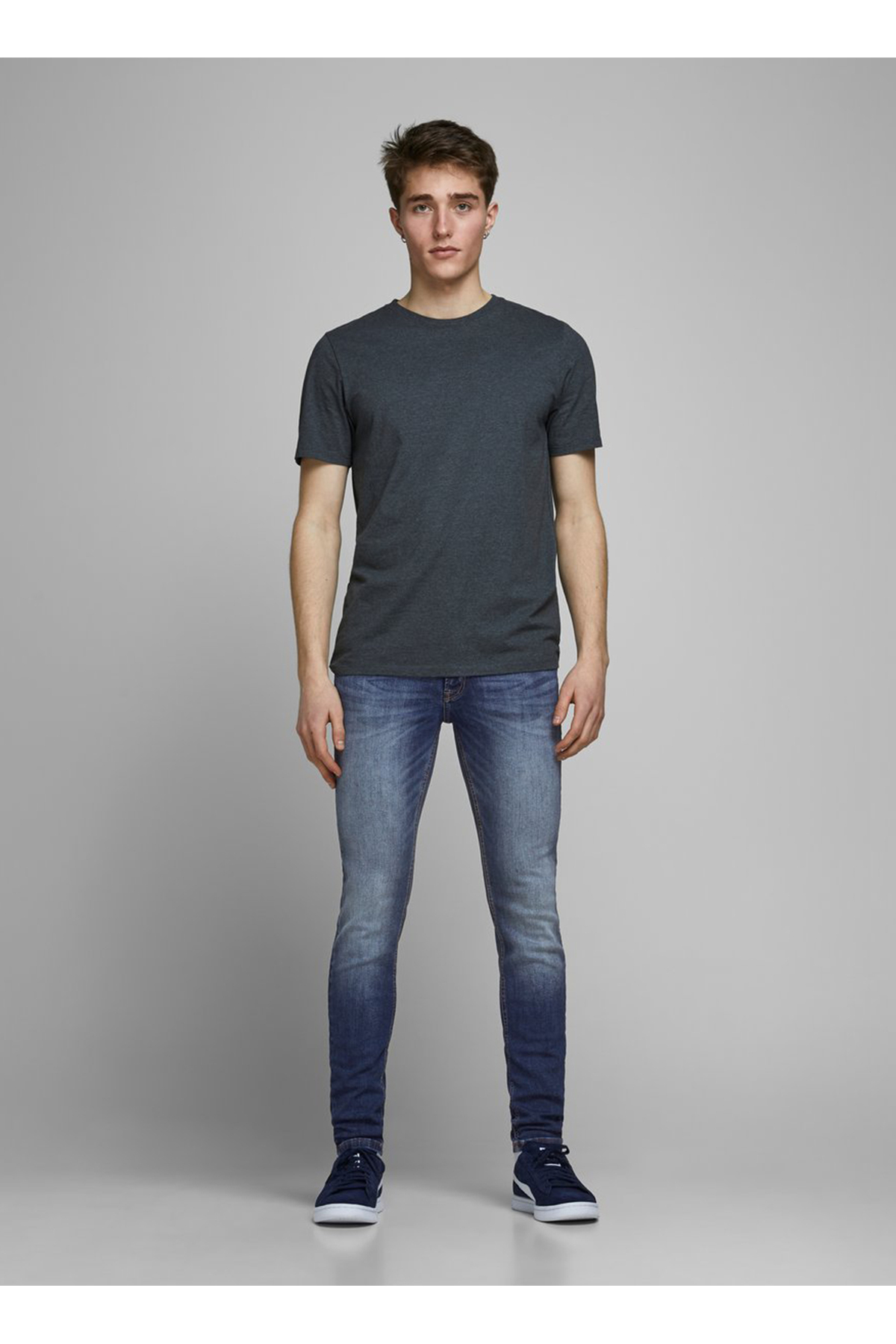 شلوار جین مردانه اسلیم فیت مدل 12166854_JJILIAM JJORIGINAL AGI 005 جک اند جونز شلوار جین Jack & Jones