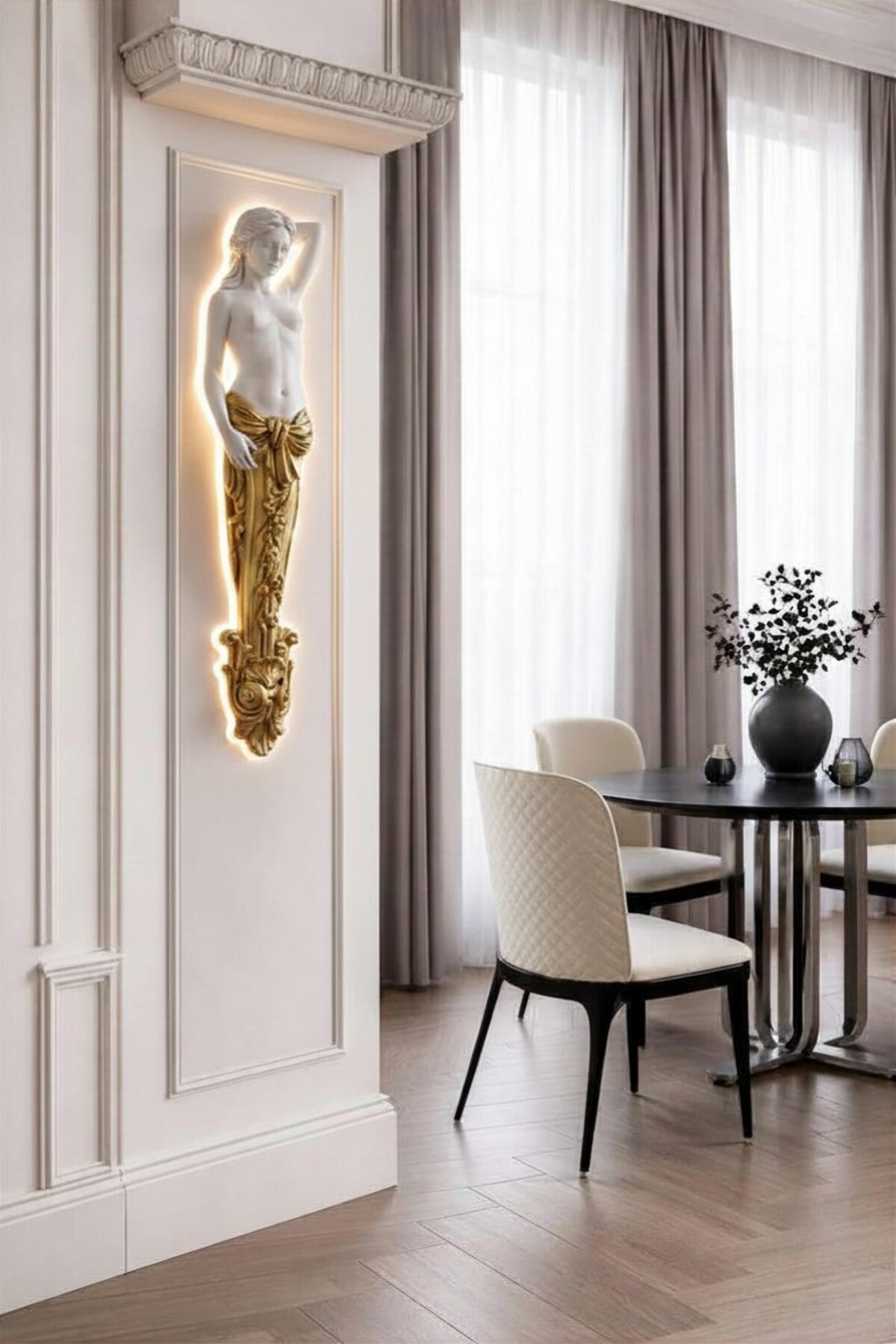 40cm Women Wall Sculpture Decorative Hanging Wall Sculptures Mythological Wall Bust