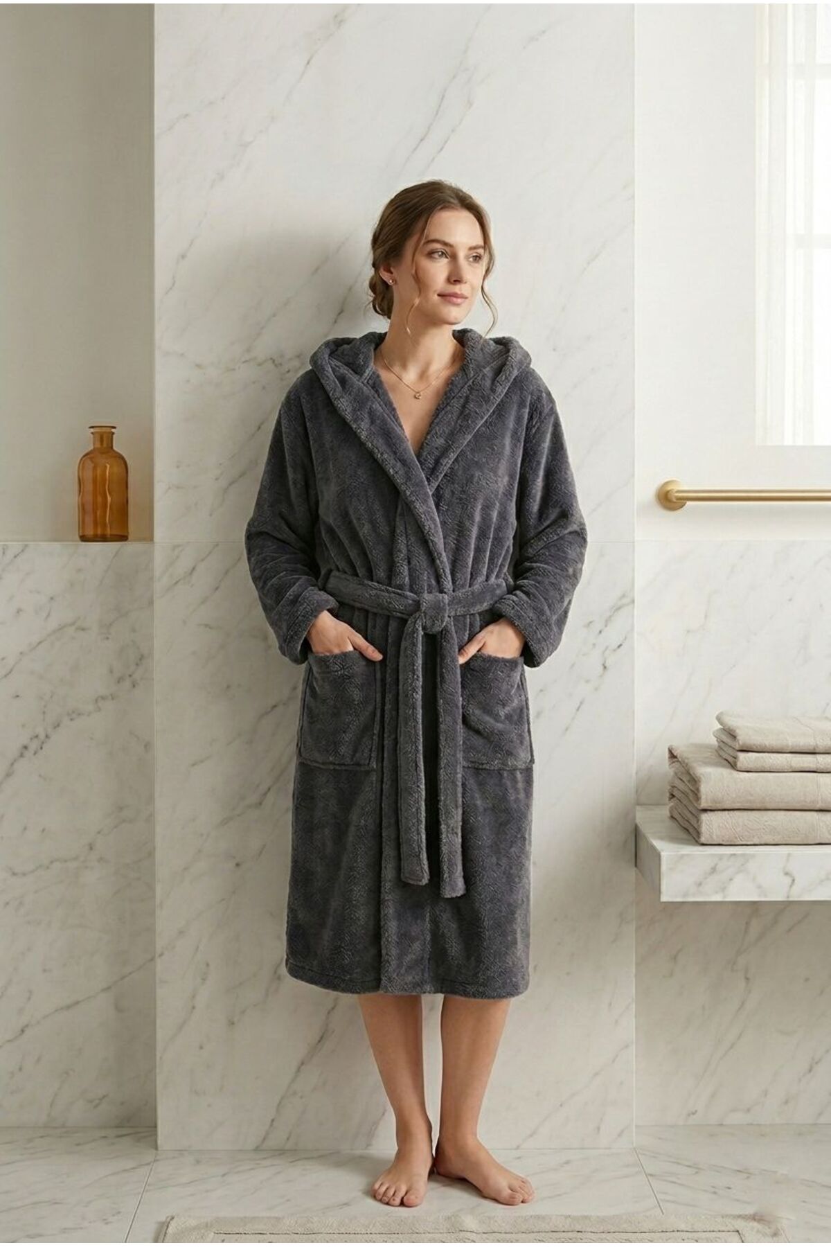 Premium Triga Bathrobe - Extra Soft and Fast Absorbing Bathrobe