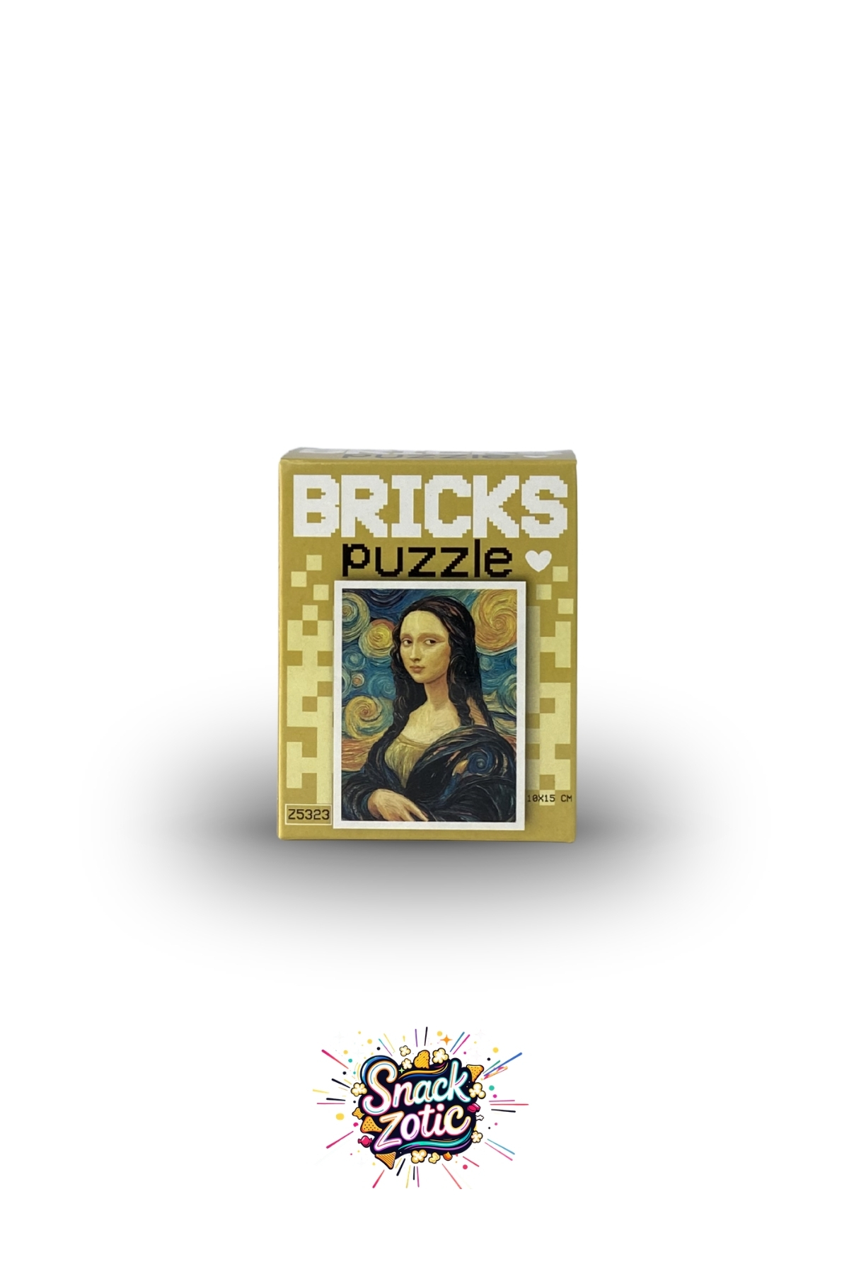 Bricks Snackzotic Mona Lisa & Yıldızlı Gece Temalı Mini Puzzle