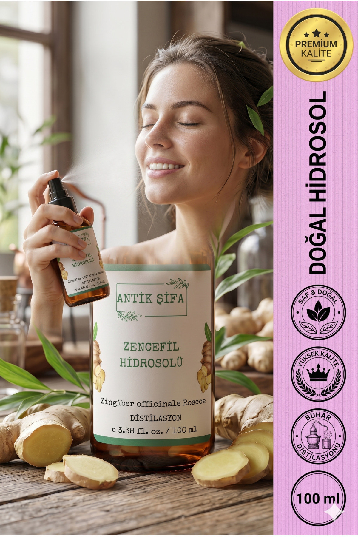 Zencefil Hidrosolü 100 ml- %100 Saf Zencefil Suyu — zencefilhidrosol1 — تصویر 3 از 3