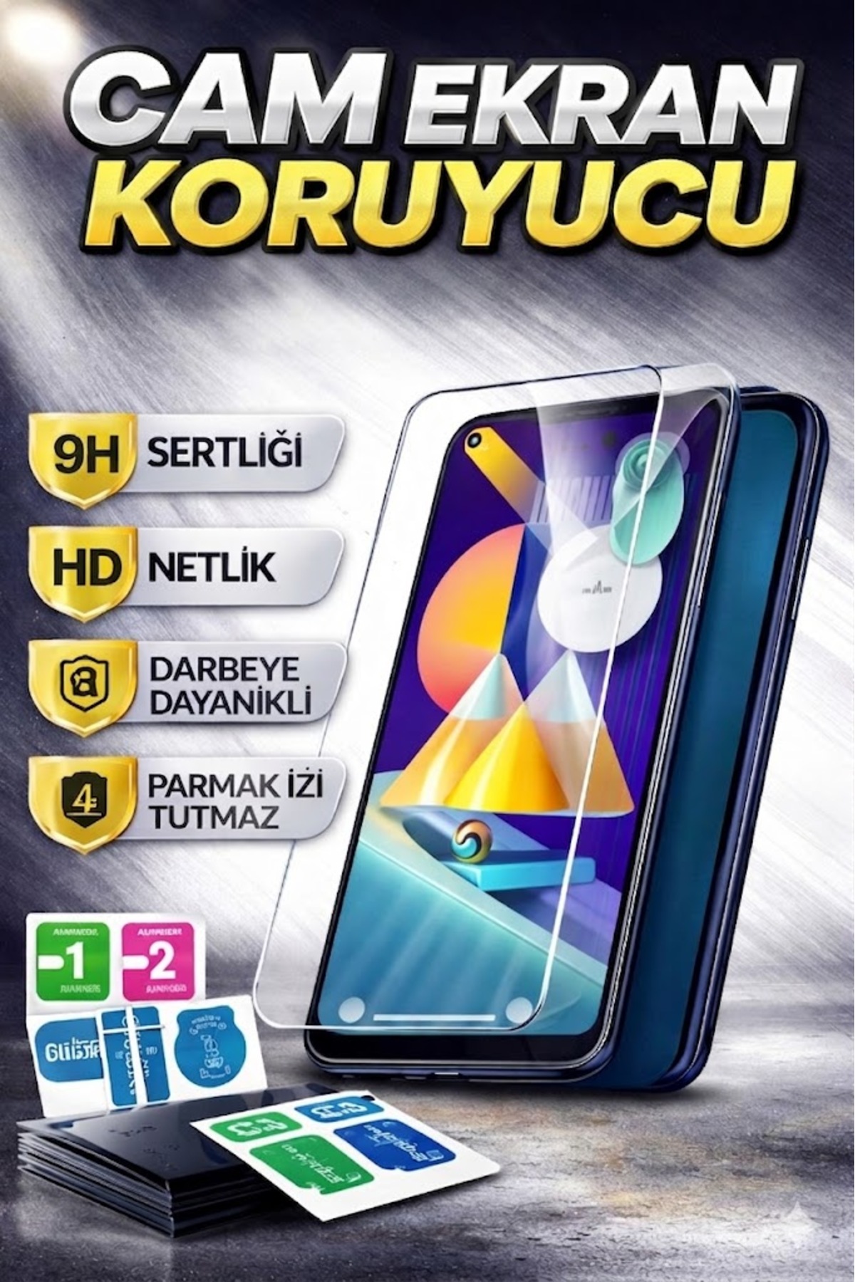 Samsung A70 Uyumlu Ekran Koruyucu Samsung Galaxy A70 Kirilmaz Cam Samsung Galaxy A70 Tam Koruma P - %16.3 İndirim