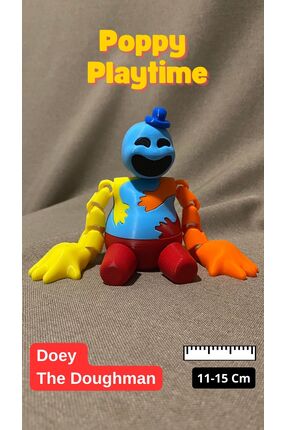 3D Ekspres Doey The Doughman Poppy Playtime Figürü Oynar Kol, Bacak ve Kafa 1...