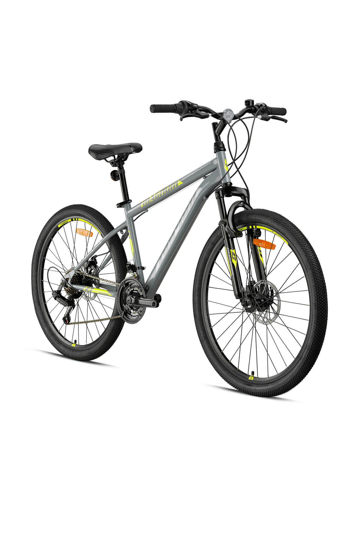 MAGNUM - 24" - MTB - 13' - 21 Gear - M.Disc - Nardo Grey-Smoked/Neon Yellow