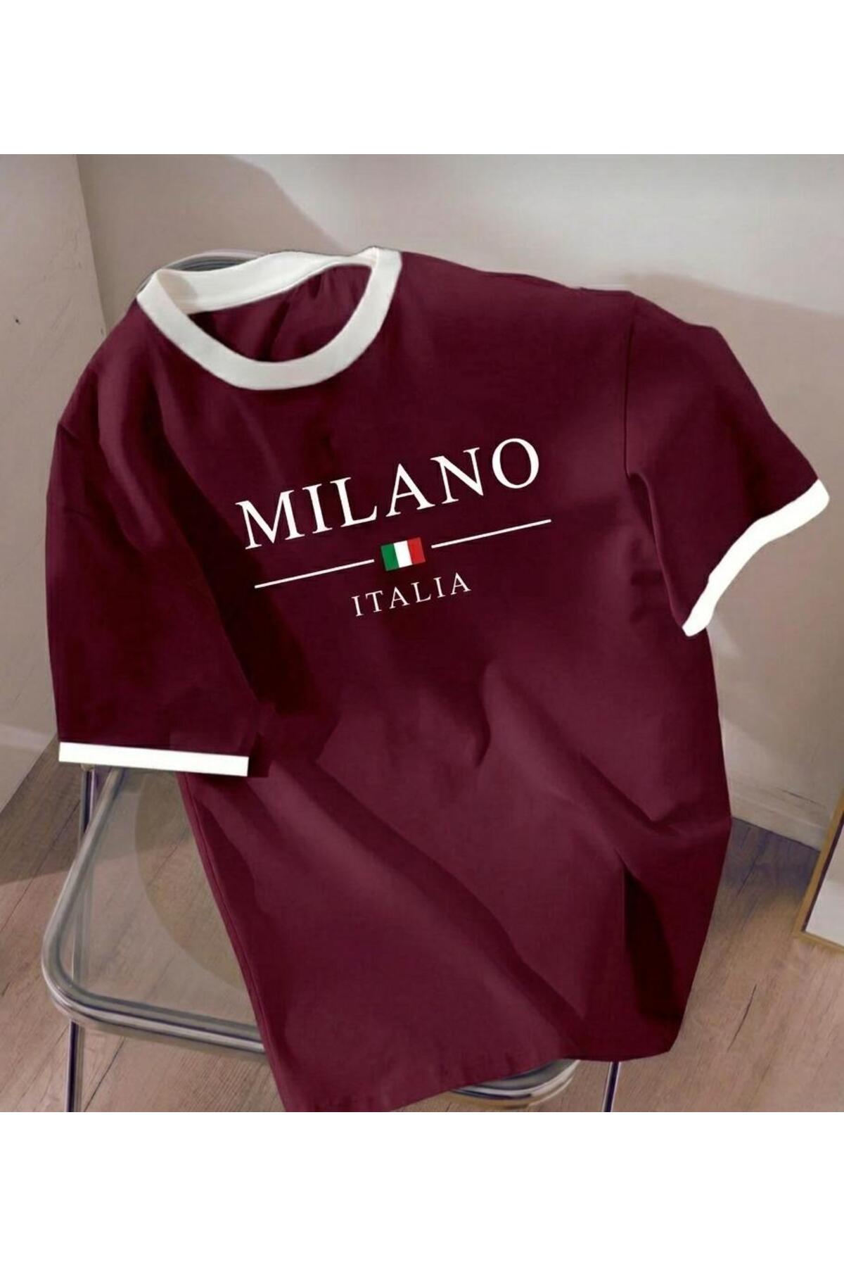 COHERENT Unisex Men/Women Milano Custom Printed Oversize Cotton T-Shirt