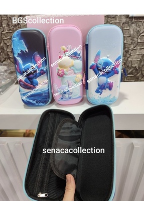 senacacollection Stitch Kabartmalı Eva Kalem Kutusu Kalemlik 1 ADET