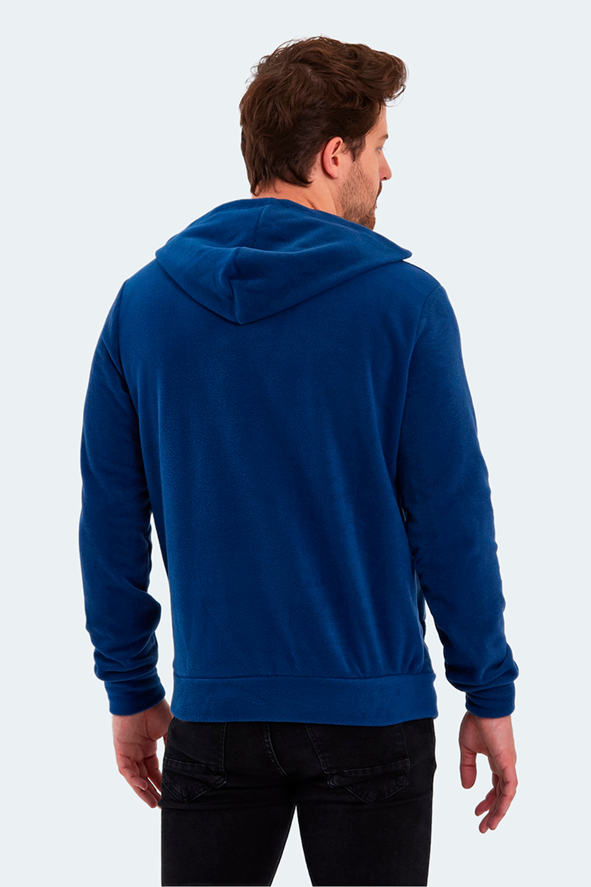 Slazenger SAMSON 2 li set Erkek Fermuarlı Kapüşonlu Cepli Sweatshırt görsel 5