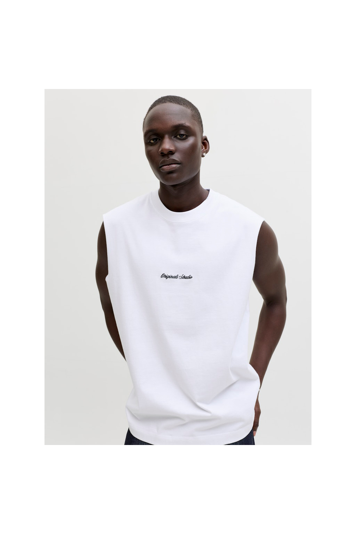 Jack & Jones Norrebro Erkek Beyaz Atlet (12292009-BW) görsel 4