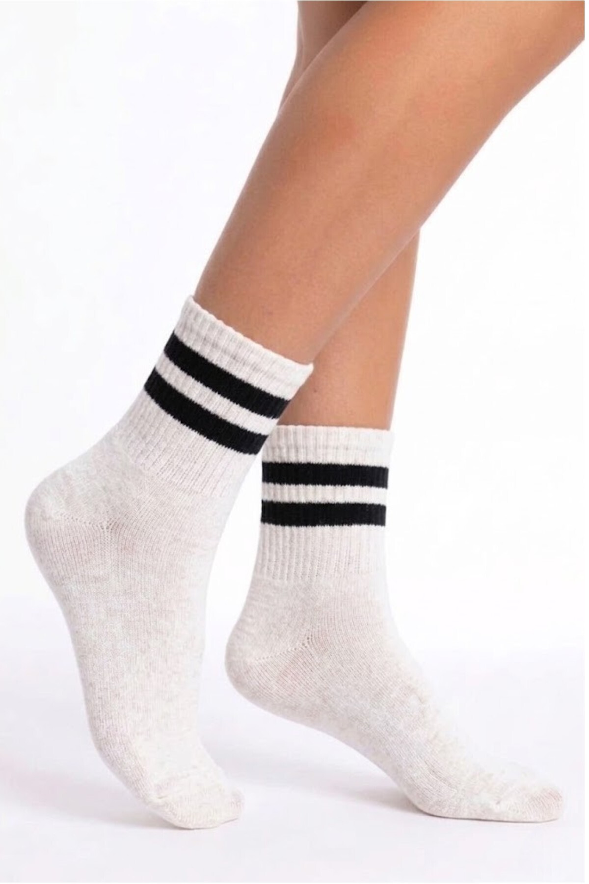 Socks Stores 6 Çift Unisex Pamuklu Renkli Kolej Çorap Seti, Erkek Kadın Soket Çorap görsel 8