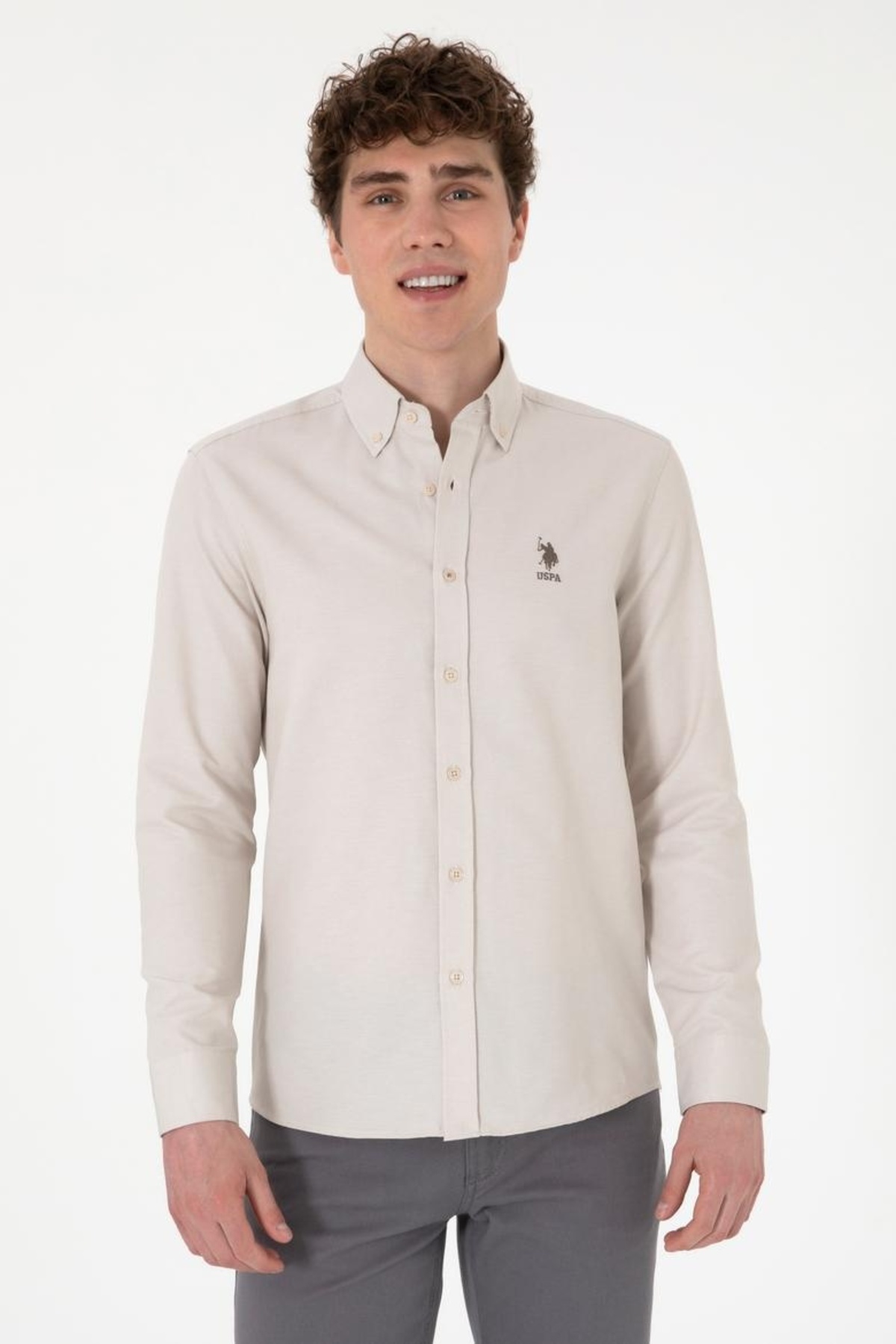 U.S. Polo Assn. Erkek Gömlek PU-8946 Gox026Y — اکرو 26Y129000074_129021