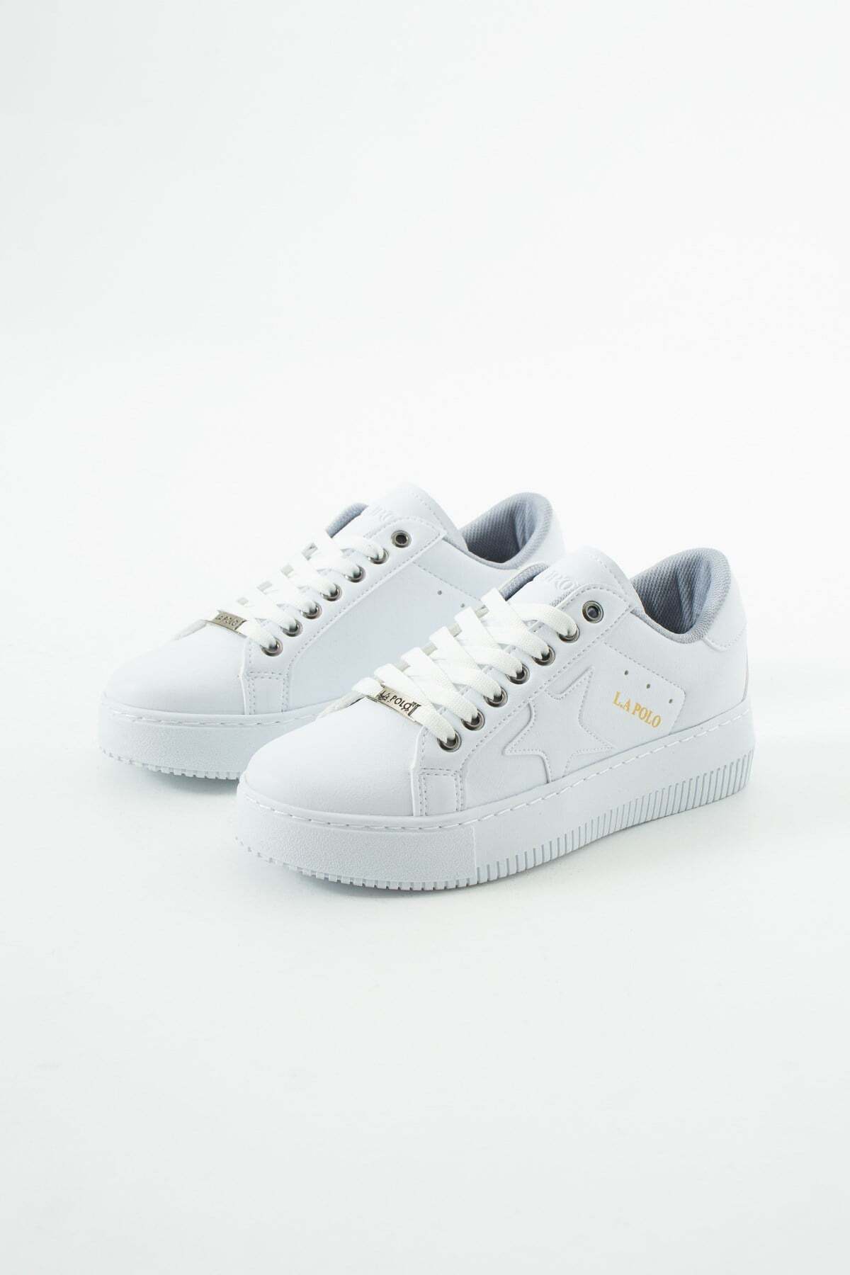 L.A Polo Beyaz Kadın Sneaker görsel 7