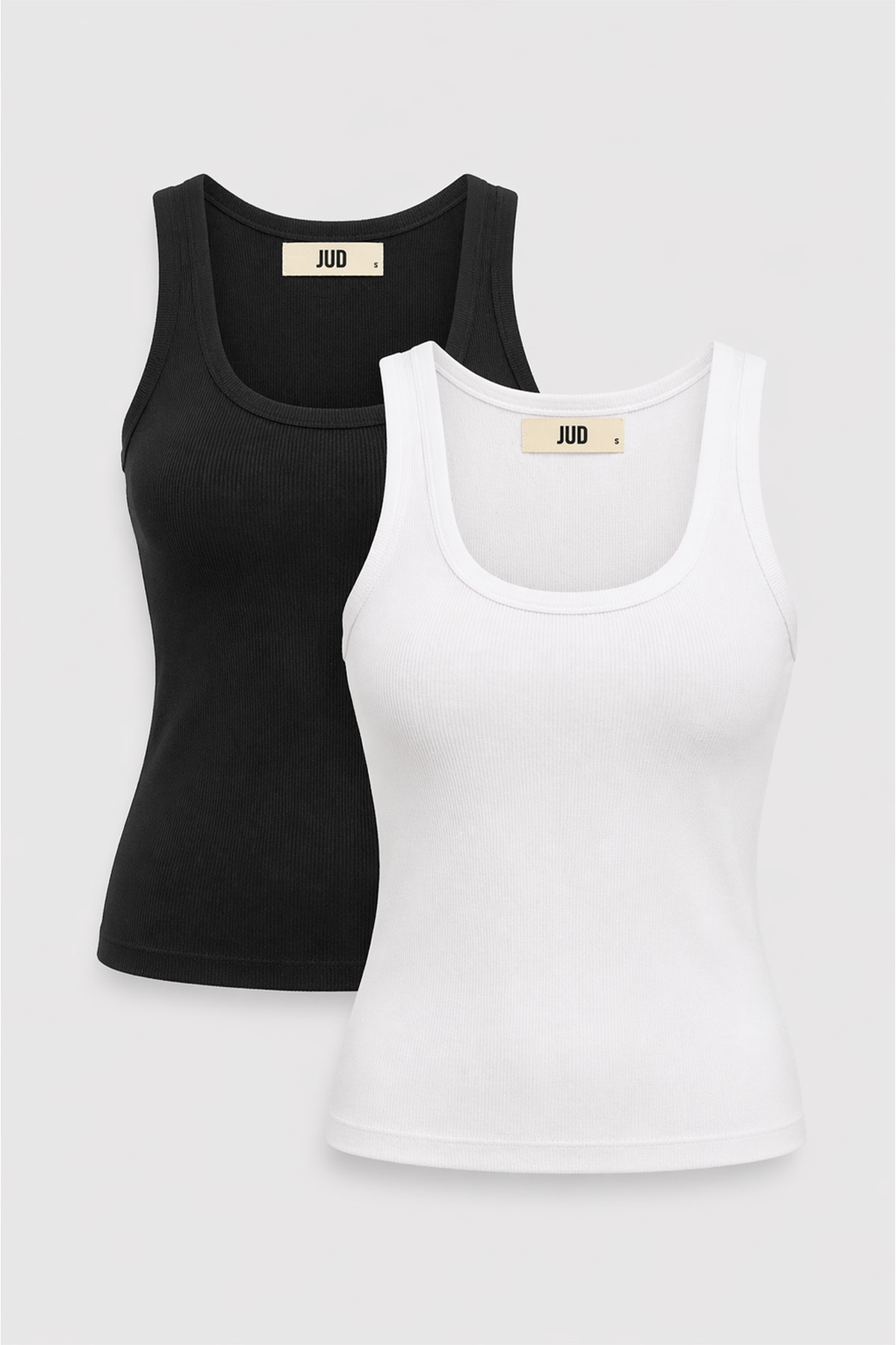JUD Cuello 82004-1 Slim Fit dvodelna ženska osnovna potkošulja sa U-izrezom