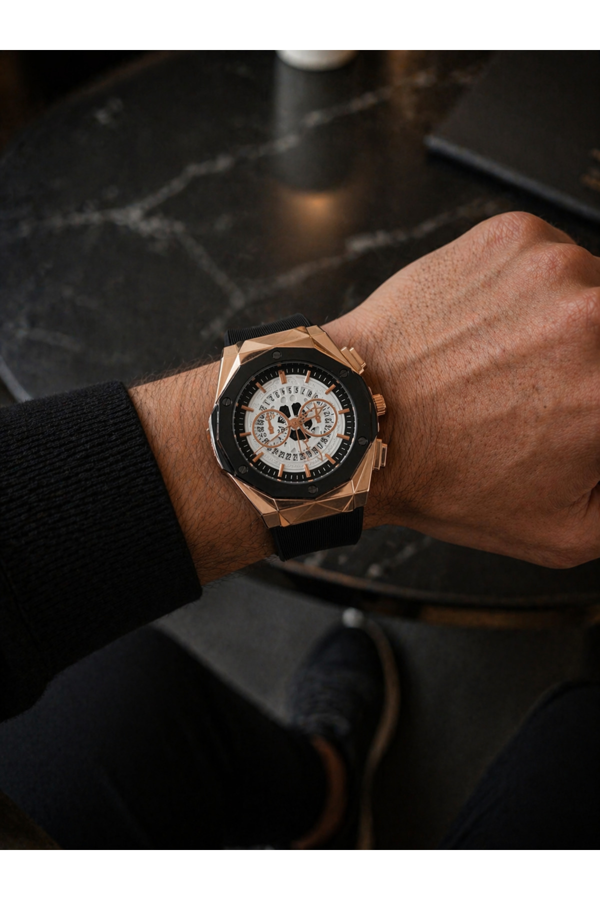 G Sport POLO Hublot Model Silikon Erkek Takvimli Kol Saati