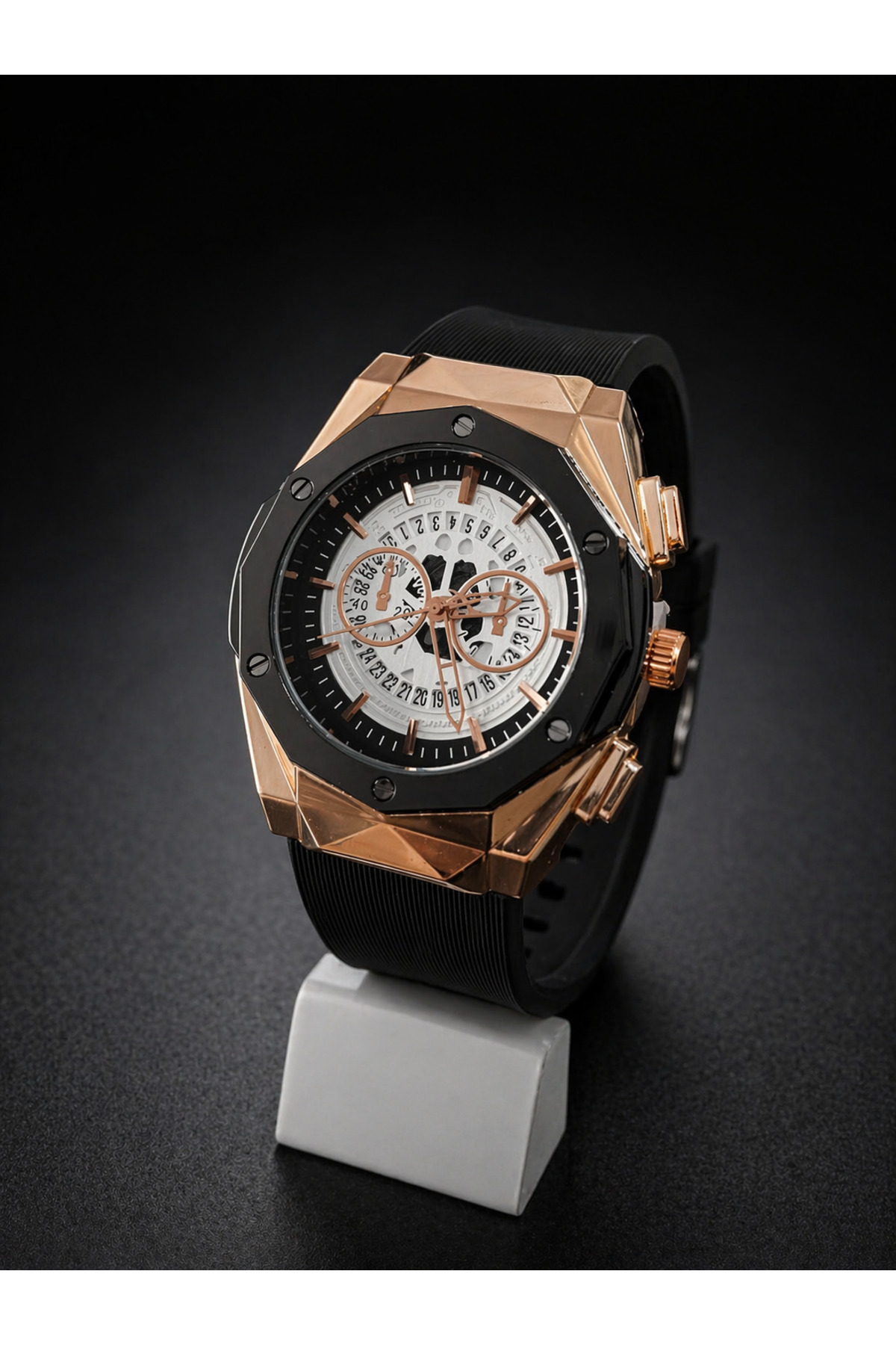 G Sport POLO Hublot Model Silikon Erkek Takvimli Kol Saati görsel 2