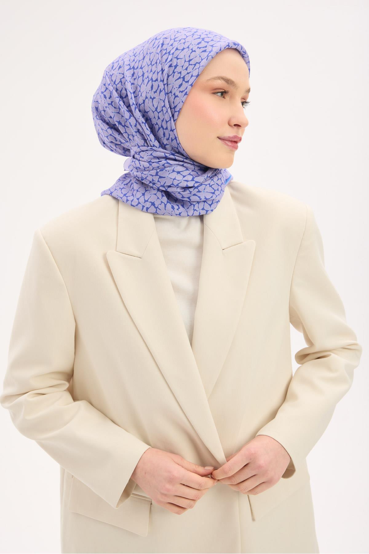 Olinda Scarf Alfalfa Pattern Herb Lilac 90x90