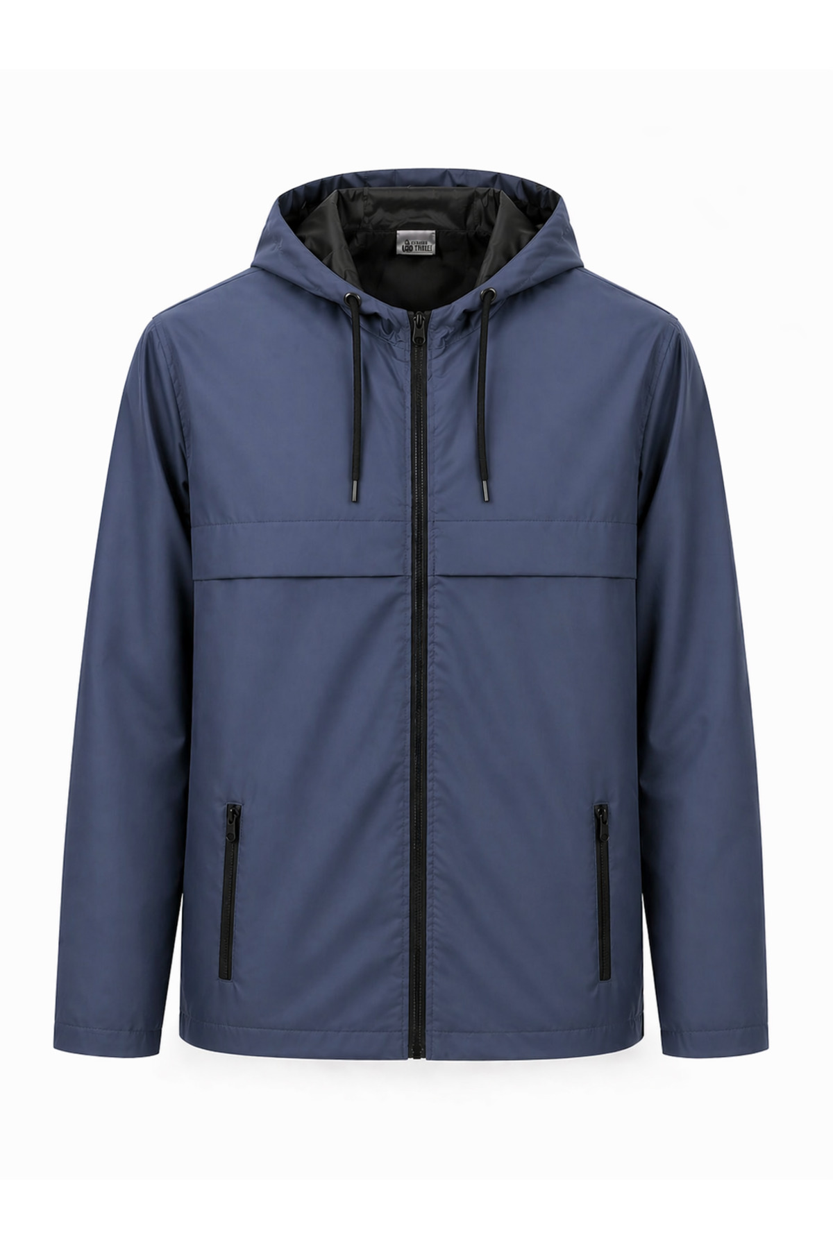 Sınwear Erkek Füme Kapüşonlu Su Geçirmez Hafif Mont, Günlük & Spor Şık Rüzgarlık görsel 7