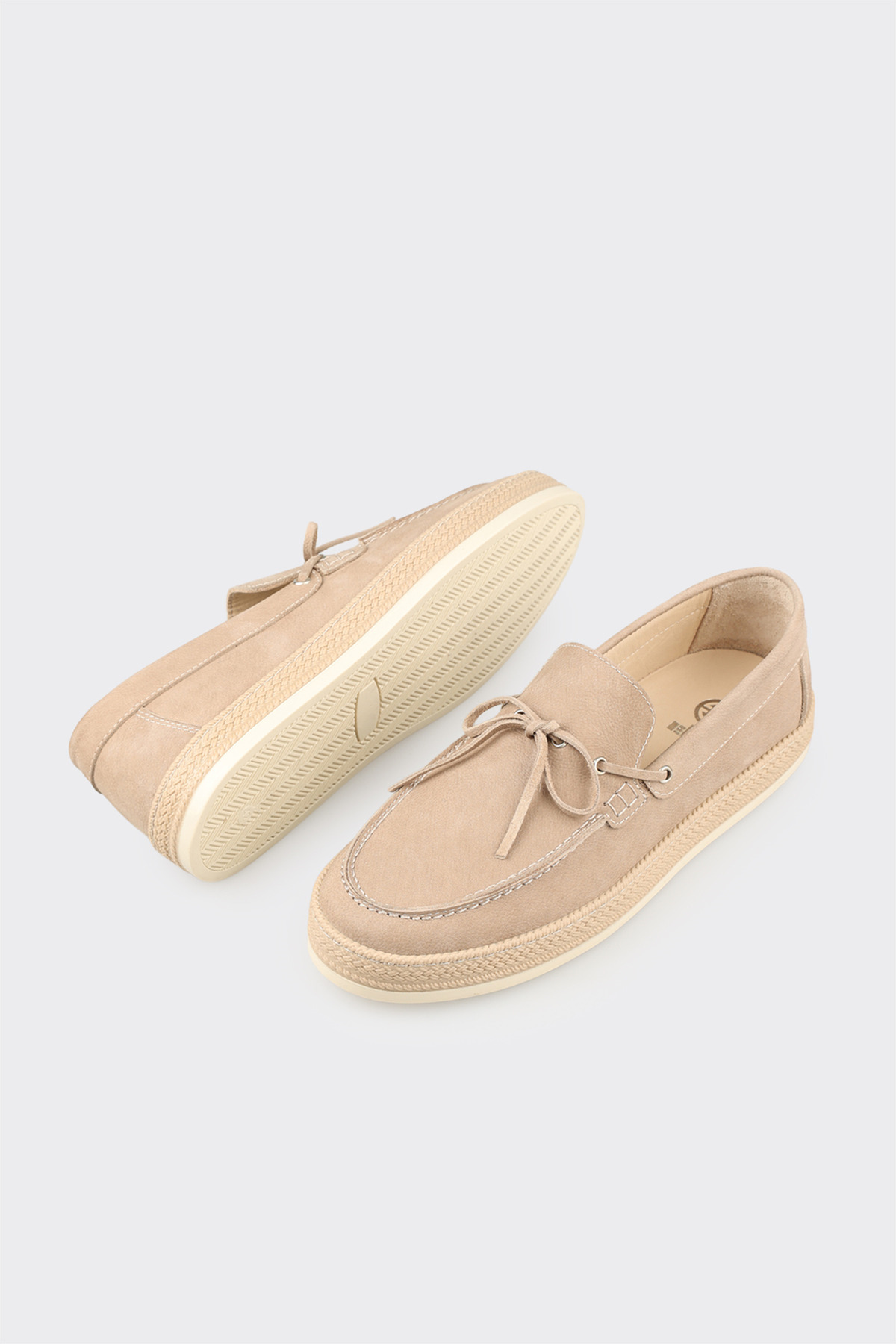 Elle Shoes Bej Deri Erkek Günlük Ayakkabı görsel 3