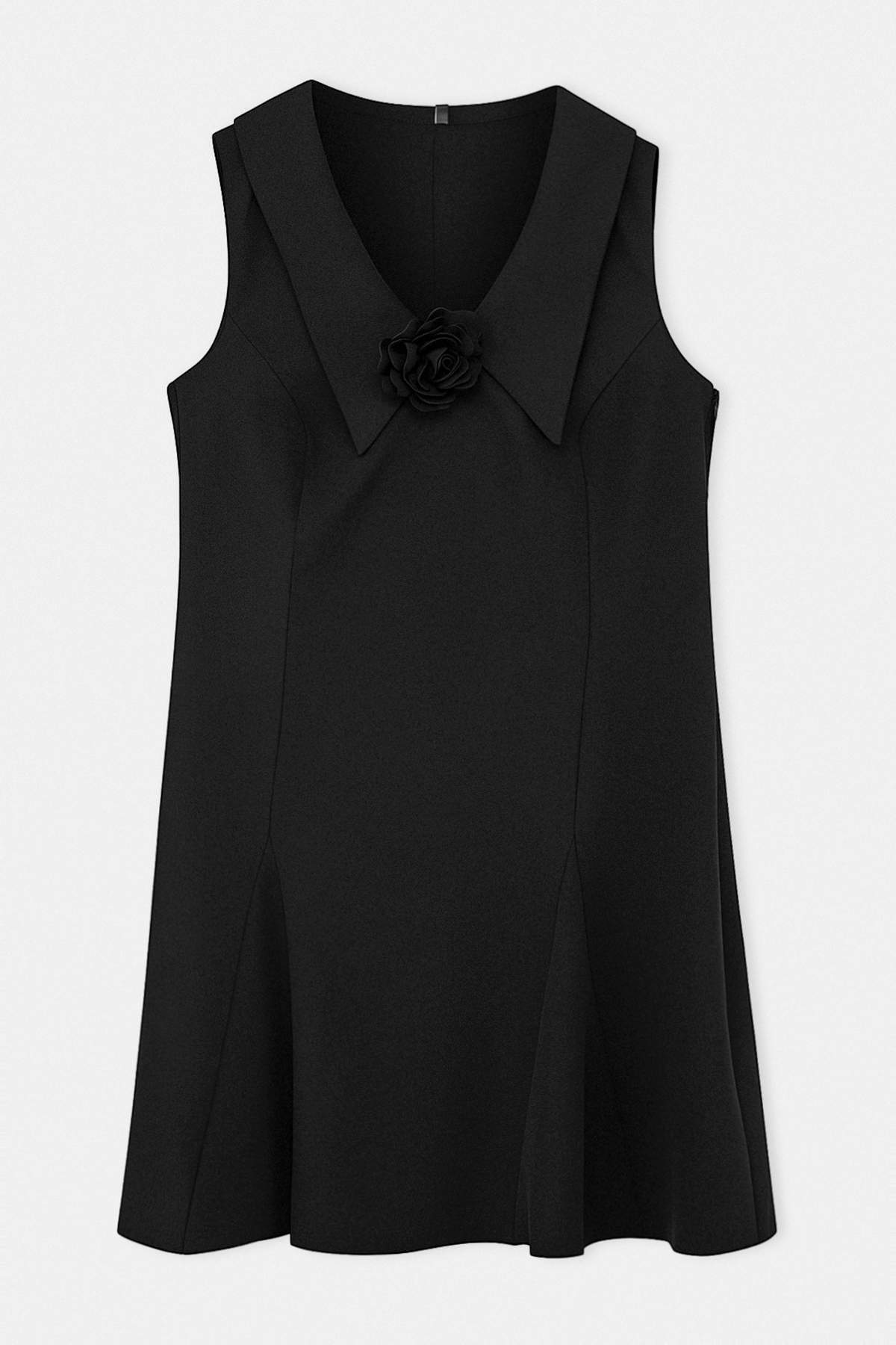 Trendyolmilla Curve Siyah Finike Dokuma Büyük Beden Elbise TBBSS26AH00173