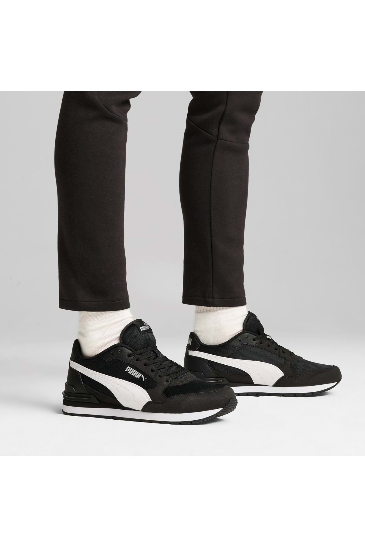 Puma  St Runner V4 Mesh 399666 Unisex Spor Ayakkabı SİYAH-BEYAZ - Görsel 5
