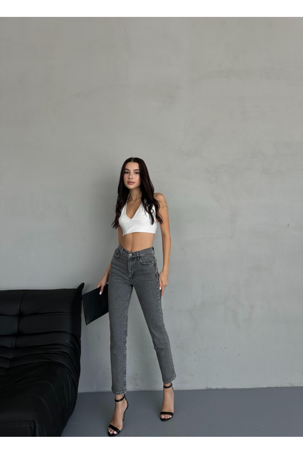 BPF Yüksek Bel Slım Jeans görsel 3