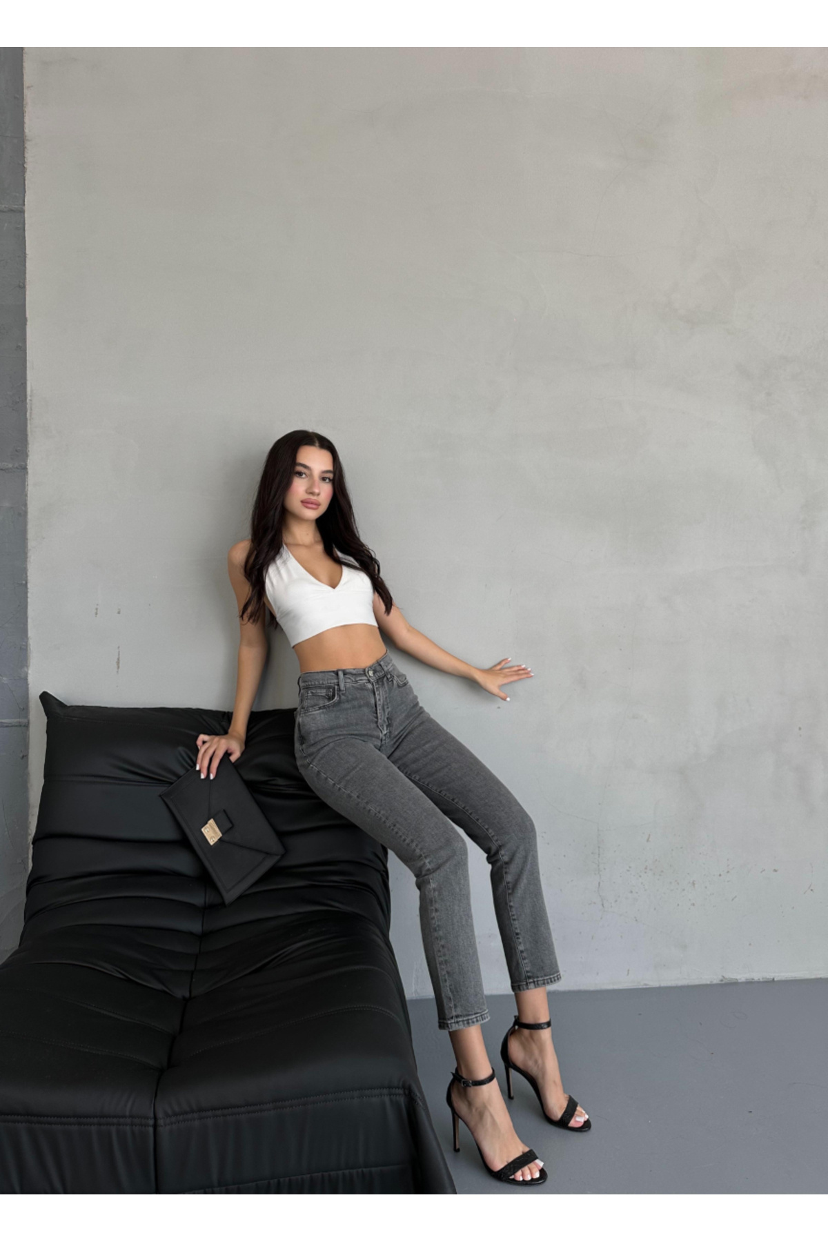 BPF Yüksek Bel Slım Jeans