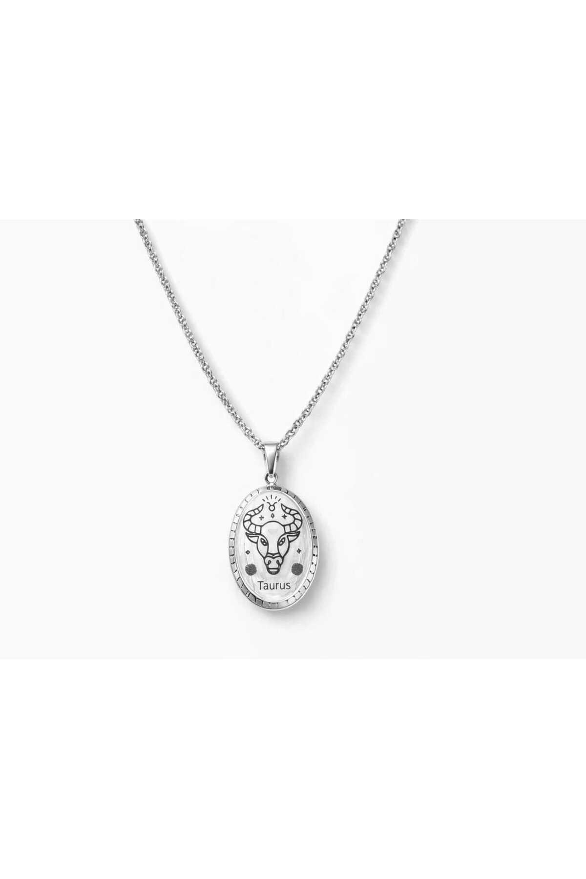 Taurus (Boğa Burcu) Gold Çelik Kolye