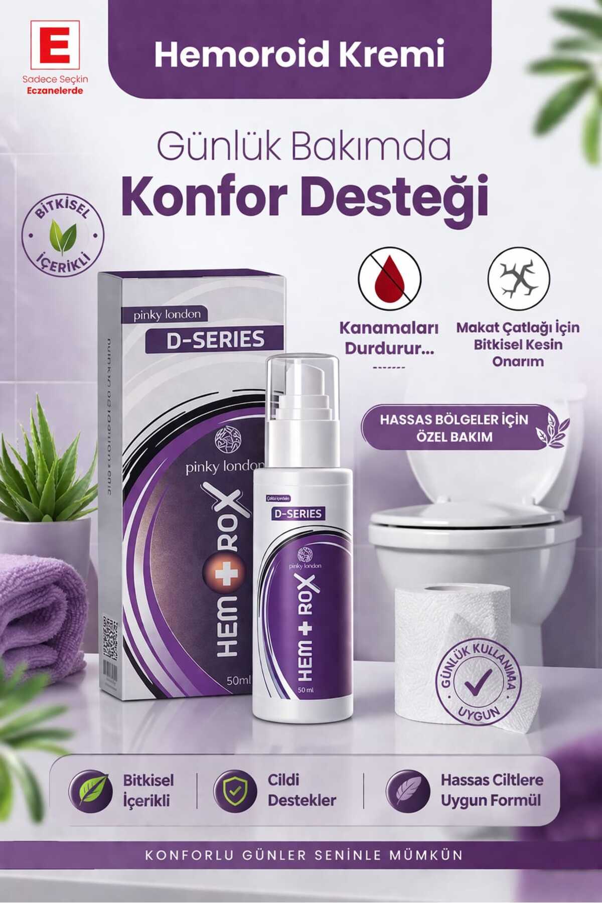 Hemorox - H.emoroid (B.ASUR) Kremi 50 ml — تصویر 5 از 7