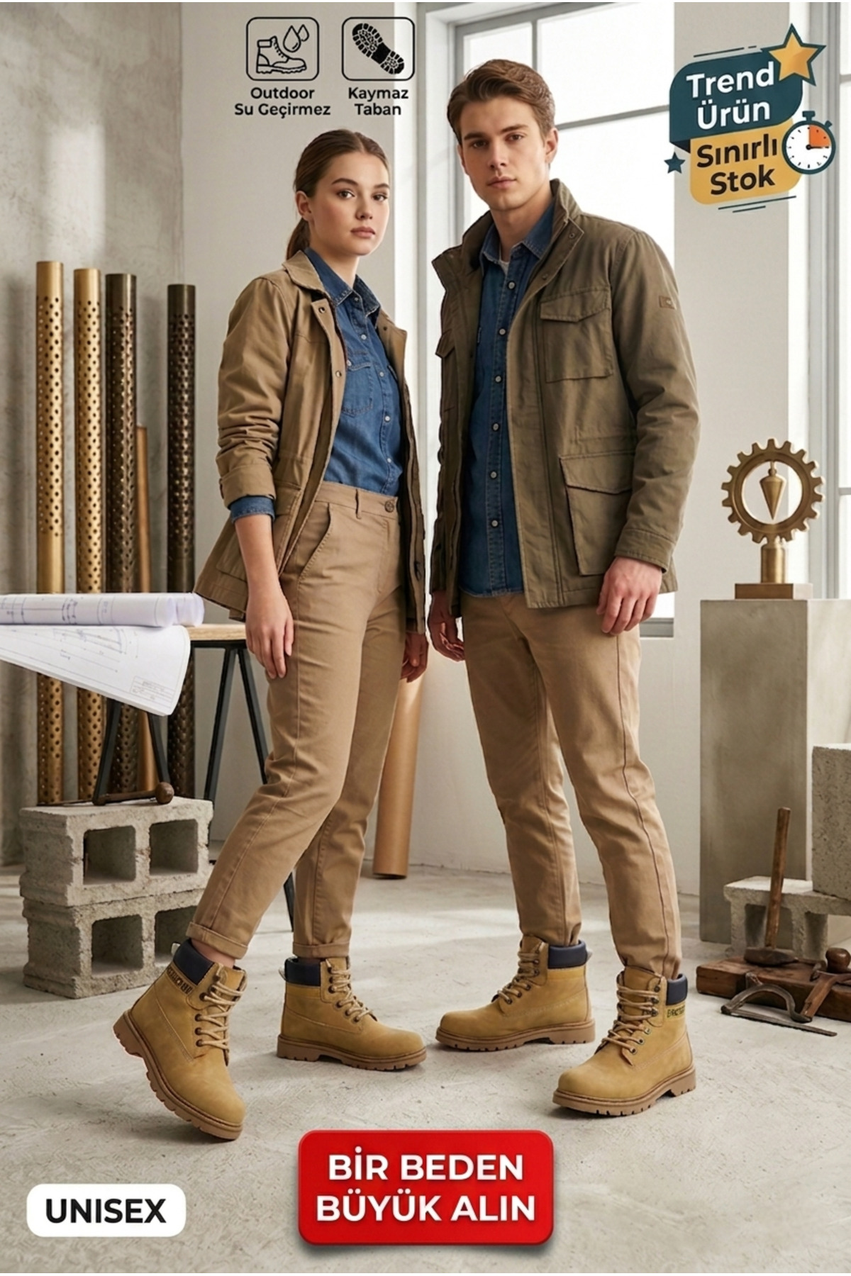 Registan Shoes Tiger Squad Unisex SU VE Soğuk Geçirmez Kaymaz Taban Bot görsel 2