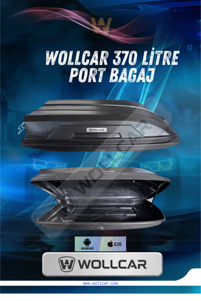 WOLLCAR 370 LT PORT BAGAJ TAPUT siyah