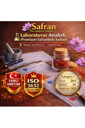 Safran Orman Tarım Yeni Hasat - 5 gram Tarihi Safranbolu Safranı - Laboratuva...
