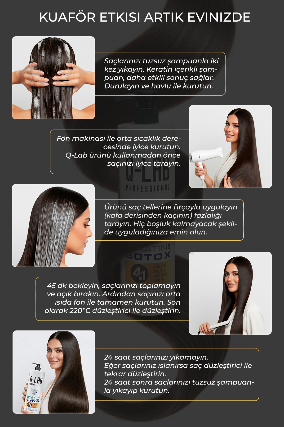 Brezilya Fönü Keratini 1000 Ml. - Keratin Laboratories. Qlab — Q-Lab Florida — تصویر 5 از 8