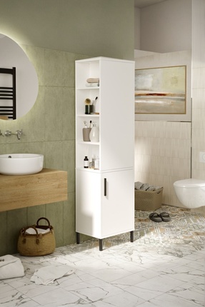 Yurupa Wilma Çok Amaçlı Dolap Banyo Dolabı Beyaz WIL1-W