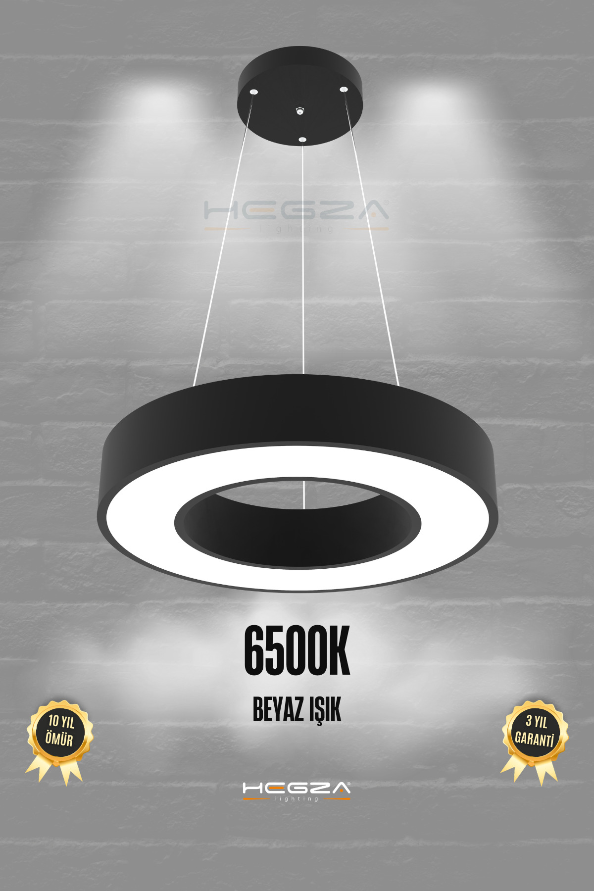 Anello ( Black Case, White Light ) Led Modern Led Chandelier, Living Room, Kitchen, Entrance, Ring, Table, Pendant